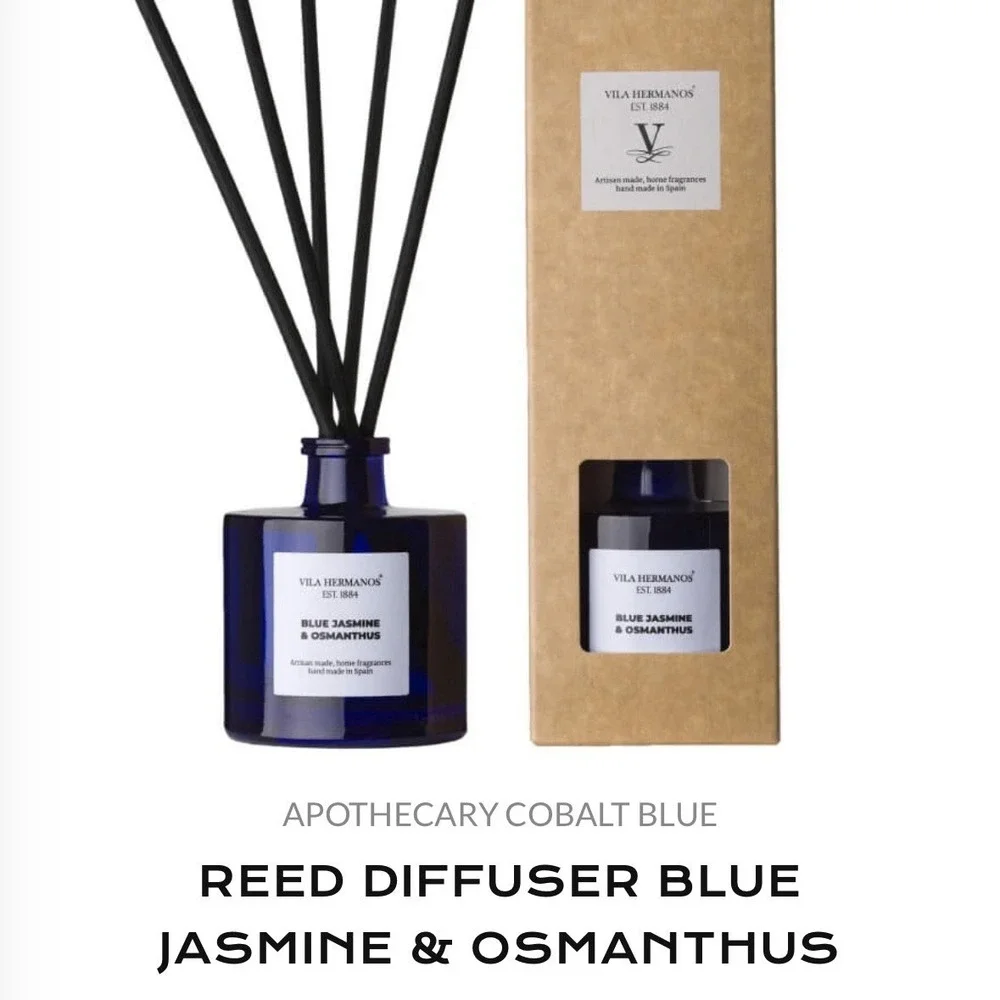 Vila Hermanos Blue Jasmine Osmanthus REED DIFFUSER 3.38oz Discontinued Scent